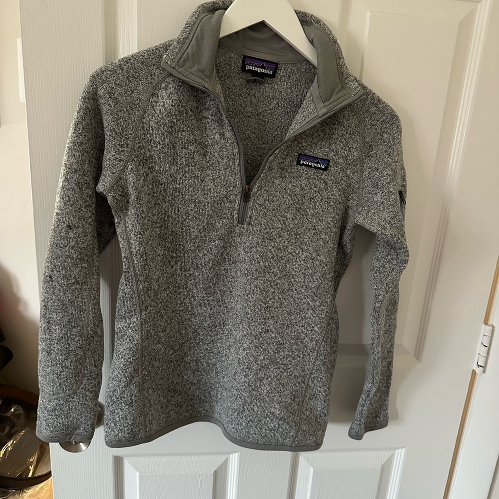 Gray Patagonia Quarter Zip